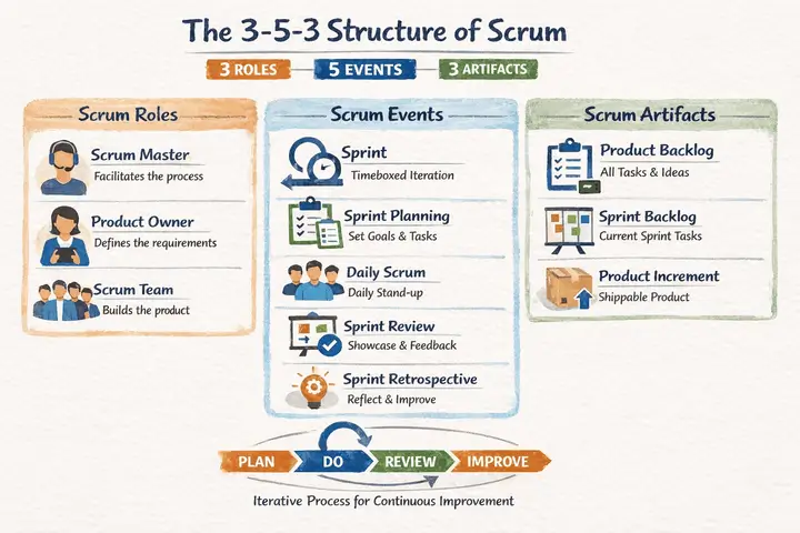 What is the 353 structure of Scrum