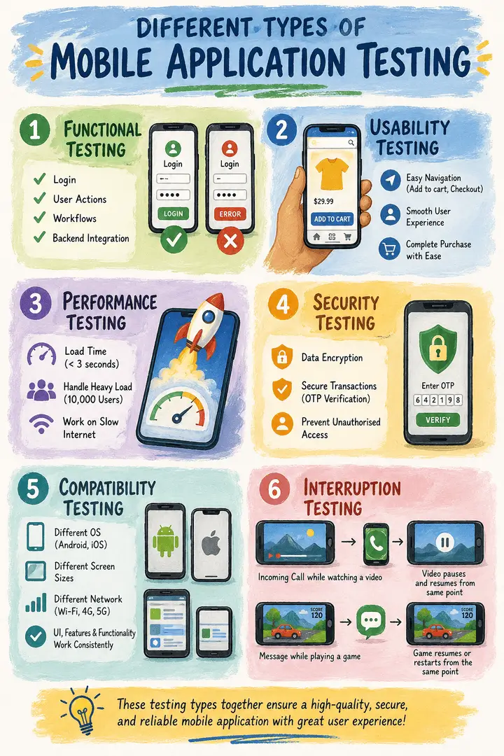 Types of Mobile Application Testing